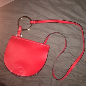 Zara TNF Red Crossbody with Ring Detail